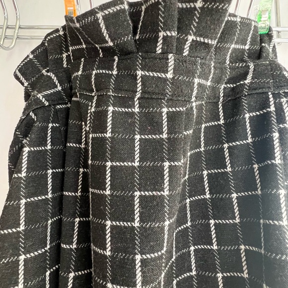 Black Plaid Pants - Ruffled - Picture 3 of 5